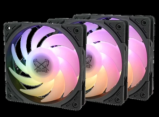 Scythe Wonder Tornado 120 ARGB 3 Pack Black ürün görseli 1