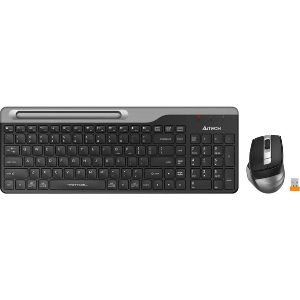 Fstyler Fb2535C Gri Bluetooth +2.4G Nano Fn Multimedya Şarjlı Kablosuz Klavye Mouse Set ürün görseli 1