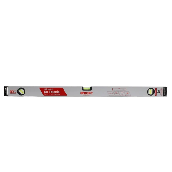 Proft Mıknatıslı Su Terazisi 80cm Prm80 ürün görseli 1