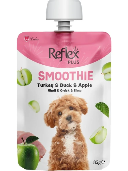 Reflex Plus Smoothie Hindi Etli Ördekli ve Elmalı Sıvı Köpek Ödülü 85GR ürün görseli 1