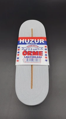 BEYAZ - 2.5CM PAÇA LASTİK GENİŞ 10MT. (5433) ürün görseli 1