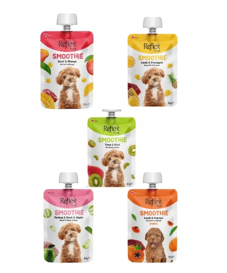 Reflex Plus Smoothie Sıvı Köpek Ödülü 85 GR 5 li Karışık Set ürün görseli 1