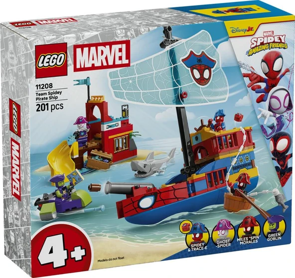 LEGO Super Heroes 11208 Team Spidey Pirate Ship ürün görseli 1