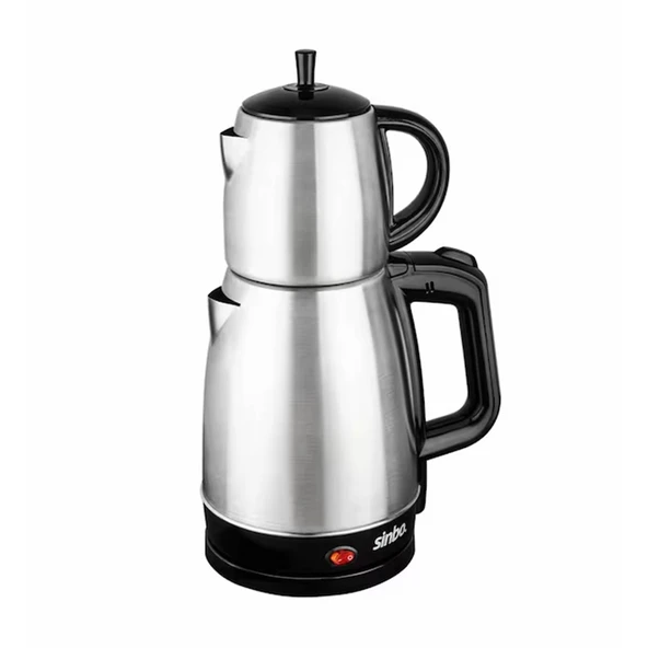 SİNBO STM-5831 ELEKTRİKLİ ÇELİK ÇAY MAKİNESİ ÇAYCI 1.7LT + 0.7LT ÇAY SÜZGEÇLİ (5433) ürün görseli 1