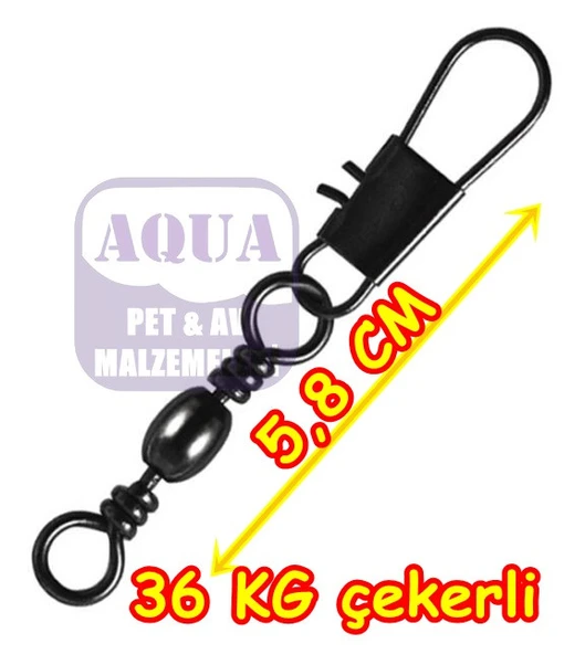 Powerex HS9001 1/0 No. Paketli Klipsli Fırdöndü 5'li Paket - 36 Kg Çekerli Boy 5,8 Cm Black Nickel ürün görseli 1