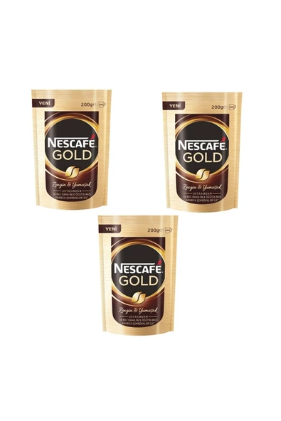 Nescafe Gold Yumuşak Içim 200 gr X 3 Adet ürün görseli 1