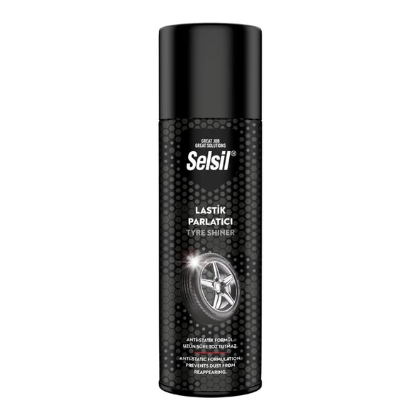 SELSİL OTO - ARAÇ LASTİK PARLATICI - TEMİZLEYİCİ SPREY 500ML (5433) ürün görseli 1