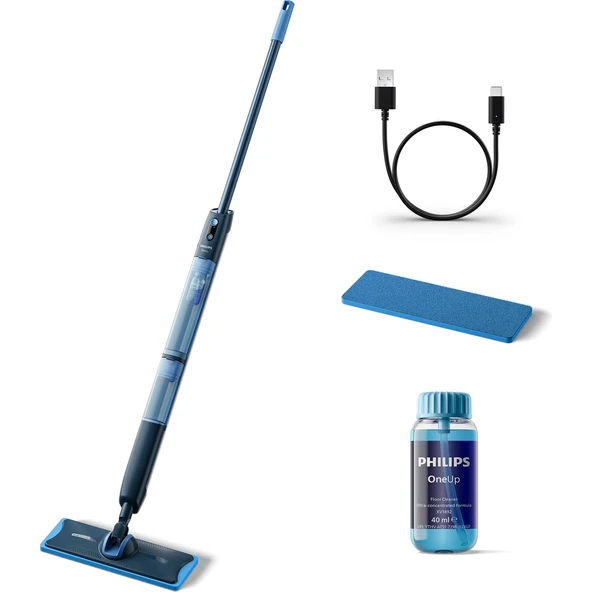Philips 5000 Serisi OneUp Elektrikli Mop, 360 başlık ile zahmetsiz kullanım, (XV5113/01) (Philips Türkiye Garantili) ürün görseli 1