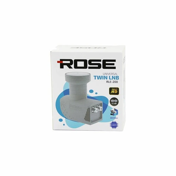 2Lİ UYDU LNB UNIVERSAL TWIN FULL HD - 3D - 0.1dB RLE-200 (5433) ürün görseli 1