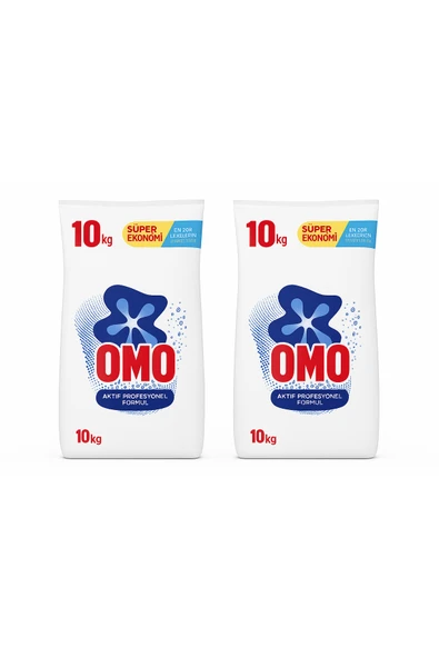 Omo Active Toz Çamaşır Deterjanı Beyazlar Ve Renkliler Için 10 kg 2 Adet ürün görseli 1