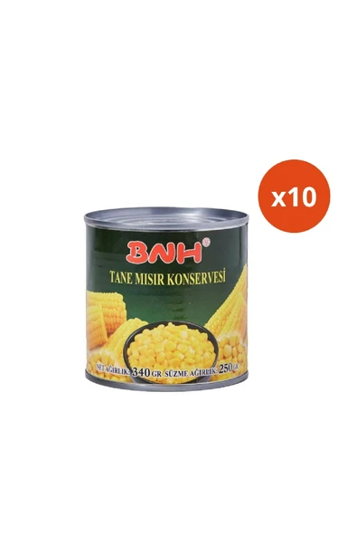 Bnh Tane Mısır Konservesi 340gr x 10 Adet ürün görseli 1