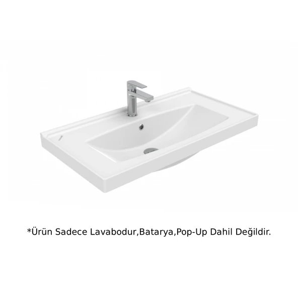 Creavit TF185 Sera Etajerli Lavabo Beyaz 85cm ürün görseli 1