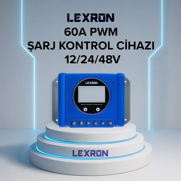 LEXRON 60A PWM ŞARJ KONTROL CİHAZI ürün görseli 1