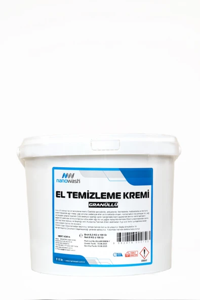 NANOWASH GRANÜLLÜ EL TEMİZLEME KIREMİ 8KG ürün görseli 1