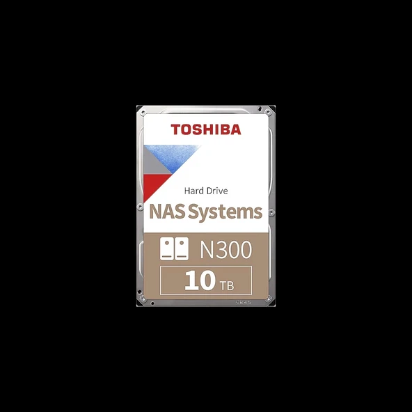 TOSHIBA N300, MN10ADA10TS, 3.5", 10TB, 512Mb 7200 Rpm, SATA3, 7/24 NAS, SERVER, HDD (Türkiye Distribütörü Garantili ürün görseli 1