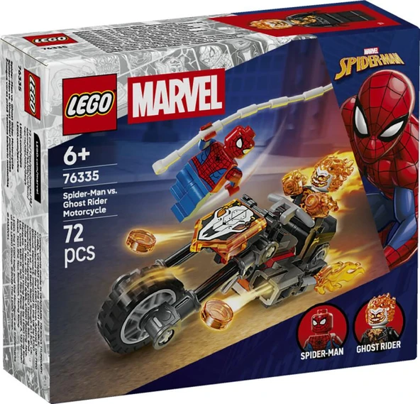 LEGO Super Heroes 76335 Spider-Man vs. Ghost Rider Motorcycle ürün görseli 1