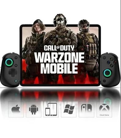 BSP D8 PRO RGB Telefon Tablet P3 P4 Android IOS için Bluetooth 5.2 Joystick Gamepad Siyah ürün görseli 1