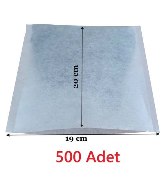 Çay Demleme Filtresi Boş Demlik Poşeti Büyük Endüstriyel Boy Kazan Galoşu Bonesi 19x20 cm 500 Adet Ev Otel Cafe Horeca ürün görseli 1