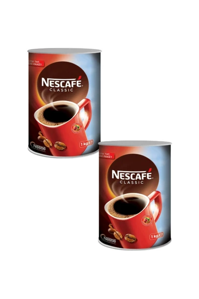 Nescafe Klasik 1000gr Teneke Kahve X2 ürün görseli 1