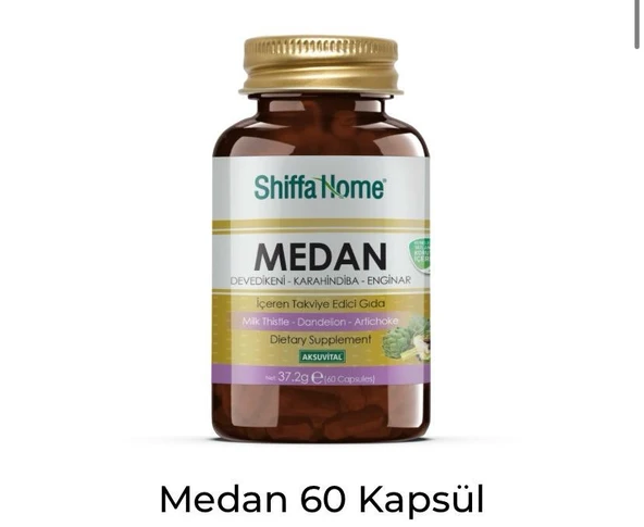Shiffa Home Medan Kapsül Devedikeni Karahindiba Enginar 60 Kapsül ürün görseli 1