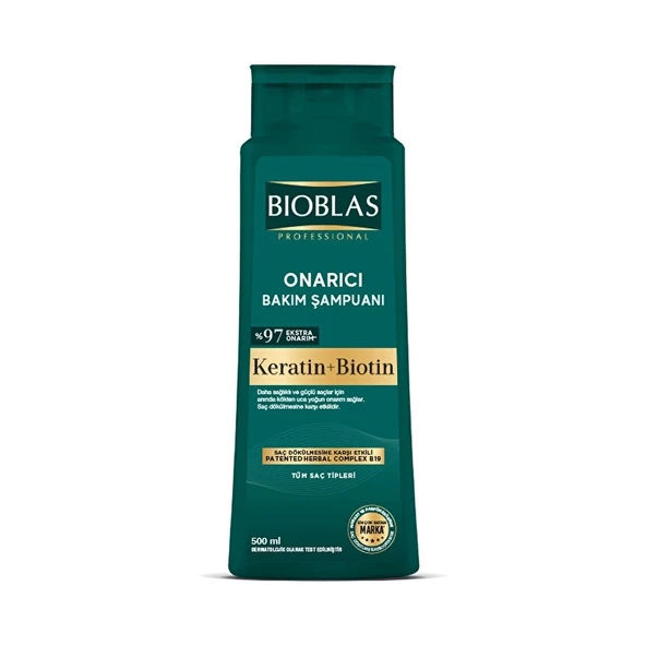 Bioblas Keratin Biotin Onarıcı Bakım Şampuanı 500 ml ürün görseli 1