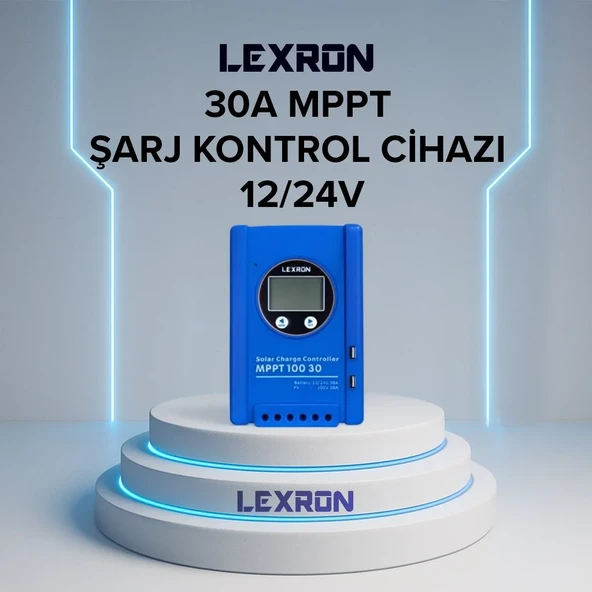 LEXRON 30A MPPT ŞARJ KONTROL CİHAZI ürün görseli 1