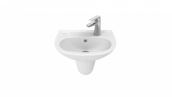 Creavit TP030 Oval Lavabo Beyaz 30x45cm - Resim 3