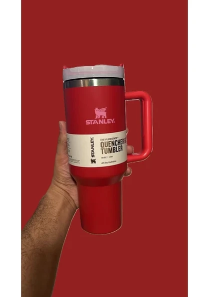 Stanley Quencher Pipetli Termos 1,18 L Kırmızı ürün görseli 1