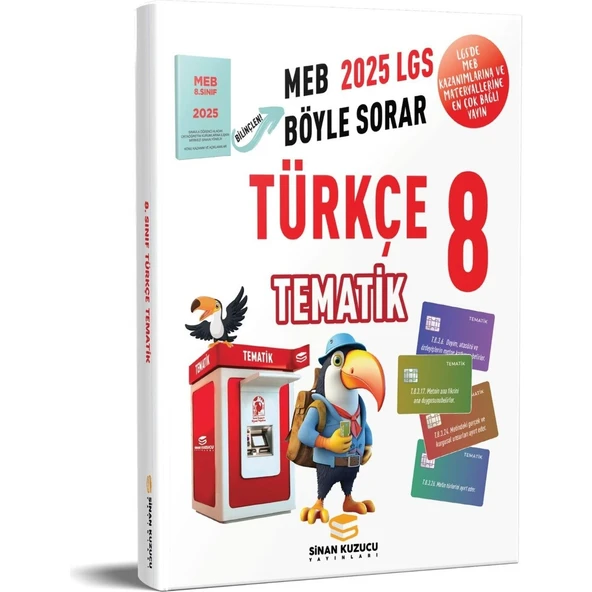 8. sınıf 2026 TEMATİK TÜRKÇE SORU BANKASI ürün görseli 1