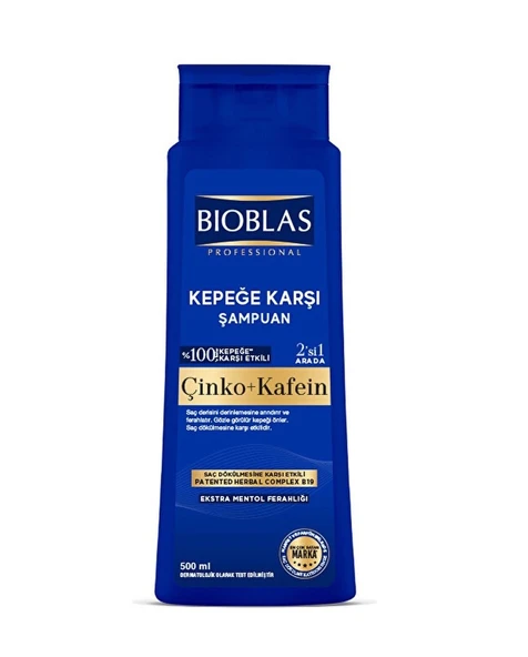 Bioblas Çinko Kafein Kepeğe Karşı Şampuan 500 ml ürün görseli 1