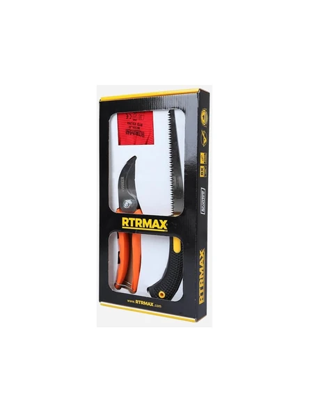 RTRMAX 3'lü Ağaç Budama Seti RTK7004  ( Budama Makası-Testere-Eldiven-Bahçe Set) ürün görseli 1