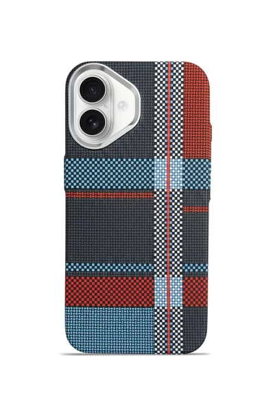 Aether Carbon iPhone 16 MagSafe Karbon Kılıf Urban Gridline ürün görseli 1