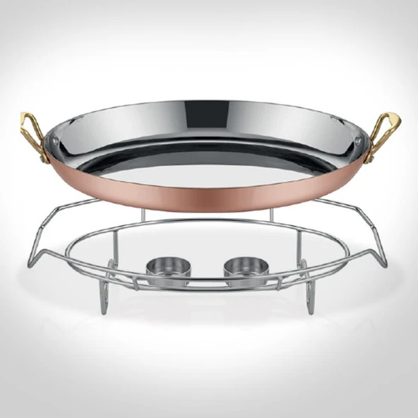 Multi Metal Bakır Oval Sahan ve Stant A101OV35S ürün görseli 1