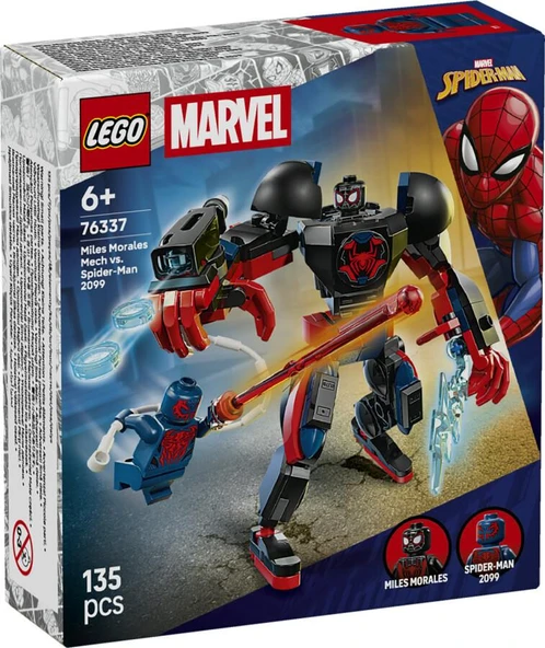 LEGO Super Heroes 76337 Miles Morales Mech vs. Spider-Man 2099 ürün görseli 1