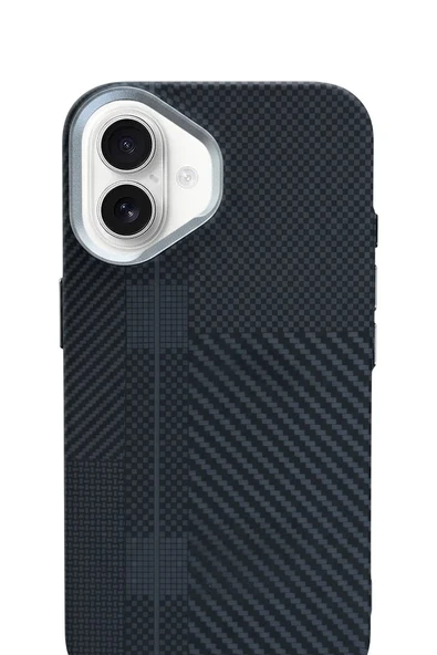 Aether Carbon iPhone 16 MagSafe Karbon Kılıf Shadow Matrix - Resim 2
