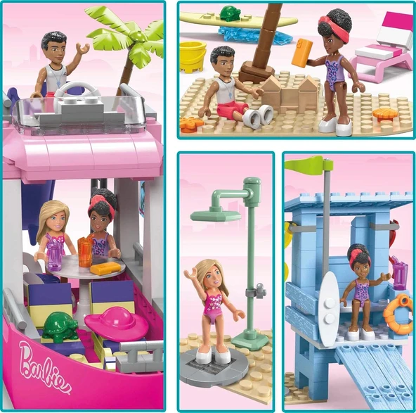 MEGA Barbie Malibu Rüya Teknesi HPN79 - Resim 4