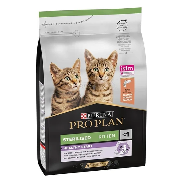 Pro Plan Somonlu Kısırlaştırılmış Yavru Kedi Maması 3 Kg ürün görseli 1