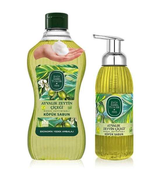 Eyüp Sabri Tuncer Ayvalık Zeytin Çiçeği Doğal Zeytinyağlı Köpük Sabun 1.5 lt + 500 ml ürün görseli 1