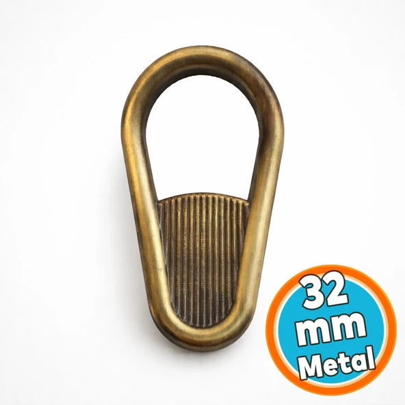Modern Şık Tasarım Mobilya Dolap Çekmece Kulpu Antik Sarı Çekmece Kulp 32 mm ürün görseli 1