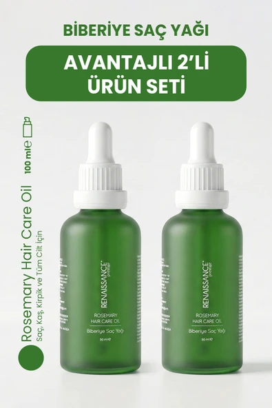 Renaissance Prestige Biberiye Saç Yağı 2’li Set (2 x 50 ml) ürün görseli 1
