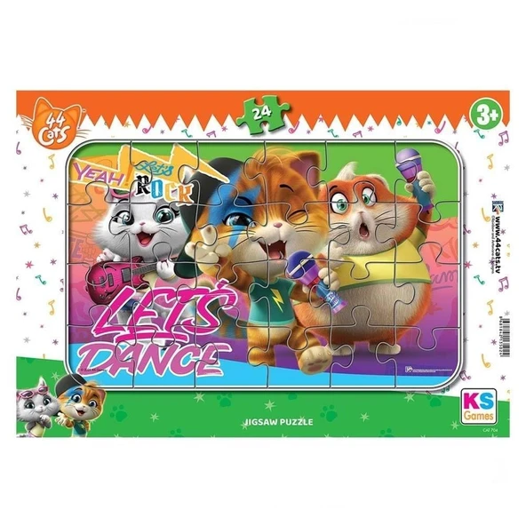 KS 44 Cats Frame Puzzle 24 Parça ürün görseli 1