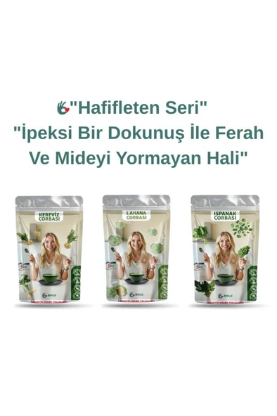 Belu Hafifleten Seri Çorba Seti3 Paket x 60 Gram Pestisit ve Aflatoksin Analizli ürün görseli 1