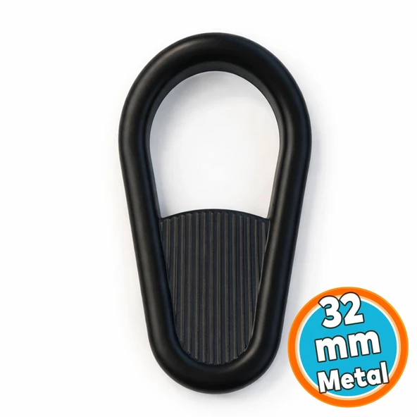 Çekmece Kulp 32 mm Modern Metal Mobilya Kulpu Dolap Kapak Çekmece Uyumlu Siyah ürün görseli 1