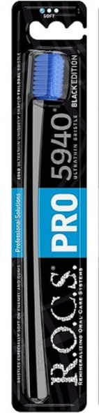 Rocs Pro 5940 Ultra Soft Diş Fırçası Siyah & Mavi ürün görseli 1