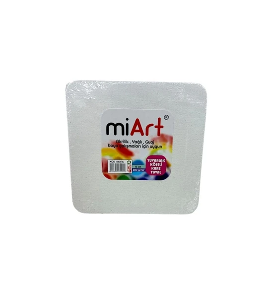 Miart Tuval Yuvarlak Köşeli Kare 15 Cm mykt15 ürün görseli 1