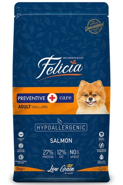 Felicia Somonlu Küçük Irk Yetişkin Köpek Maması 3kg ürün görseli 1