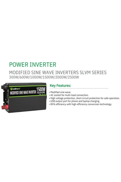 Solinved 12V 1000W Modifiye Sinüs İnvertör – SLVM1000 - Resim 6