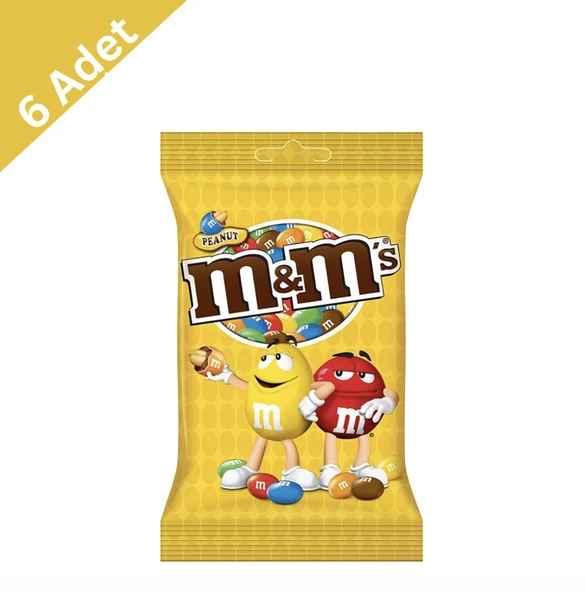 M&M’s Fıstıklı Çikolata 90 g x 6 Adet ürün görseli 1