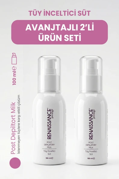 Renaissance Prestige Tüy İnceltici Süt 2'li Set (2 x 100 ml) ürün görseli 1