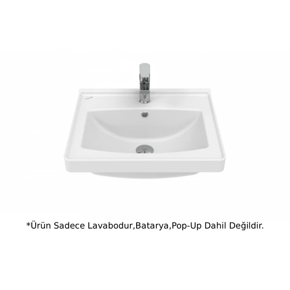 Creavit TF1555 Sera Etajerli Lavabo Beyaz 55cm ürün görseli 1